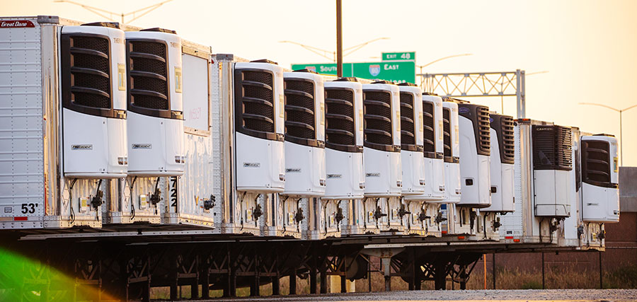 Line of Trailers